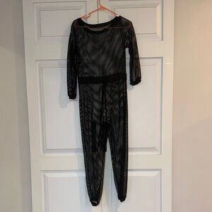 Black Sheer Jumpsuit